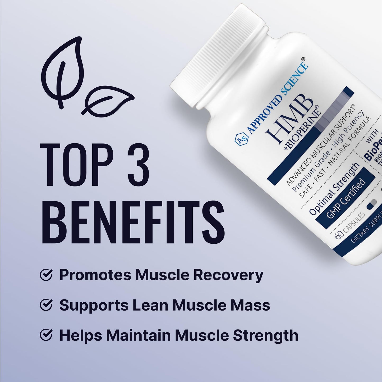 Approved Science HMB - 1500 mg per Serving | 60 Vegan Capsules (Pack of 3)