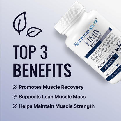 Approved Science HMB - 1500 mg per Serving | 60 Vegan Capsules (Pack of 3)