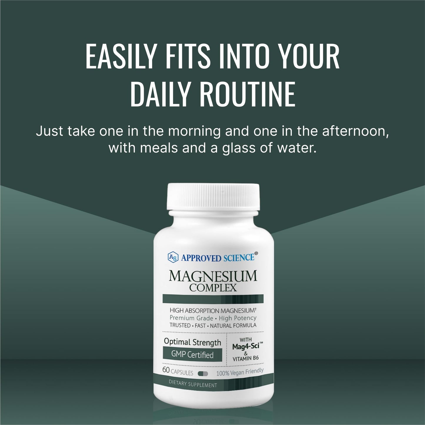 Approved Science Magnesium Complex | High Absorption Magnesium (60 Capsules)