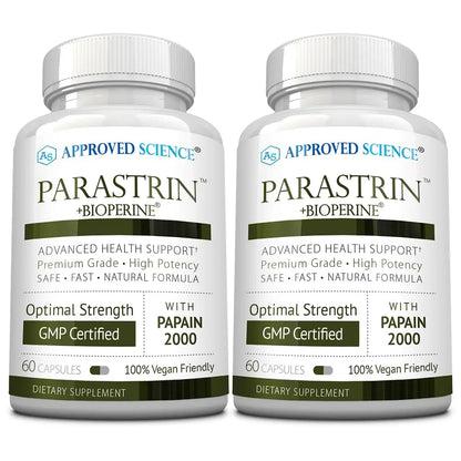 Approved Science Parastrin - 120 Capsules | Cleanse & Gut Health | Vegan BritishVita | Premium UK Vitamins & Wellness Supplements