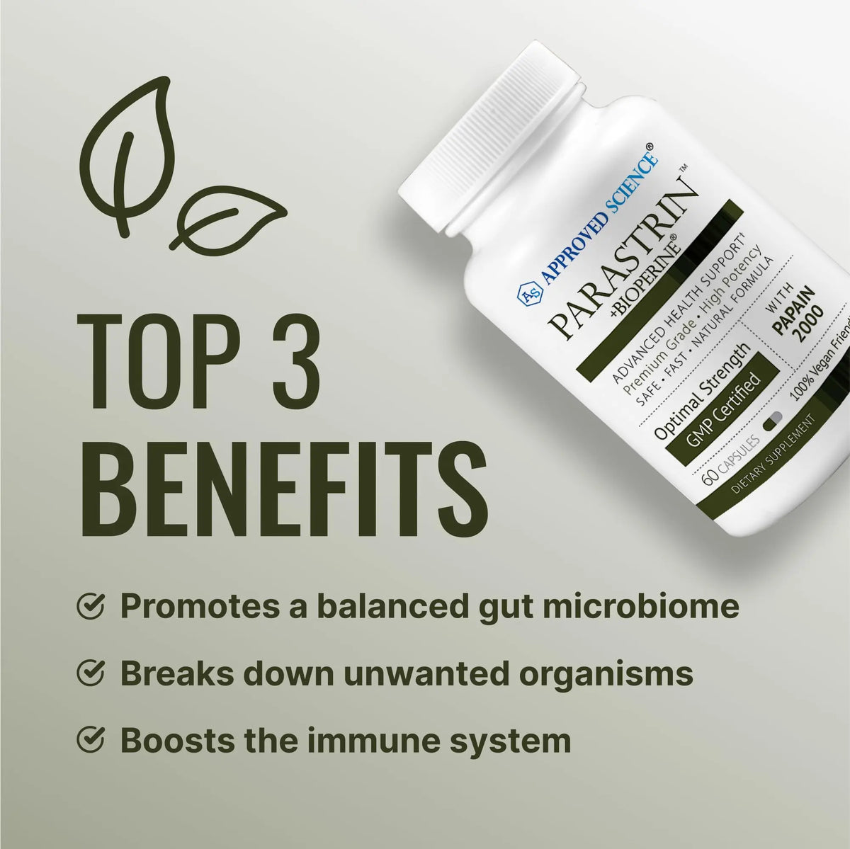 Approved Science Parastrin - 120 Capsules | Cleanse & Gut Health | Vegan BritishVita | Premium UK Vitamins & Wellness Supplements