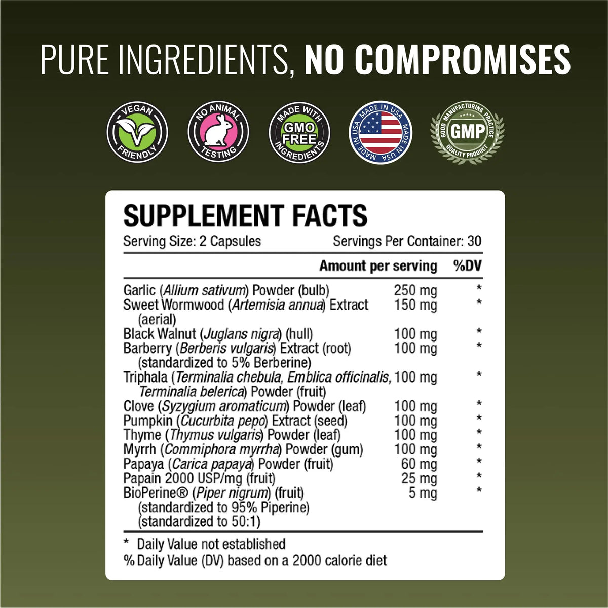 Approved Science Parastrin - 120 Capsules | Cleanse & Gut Health | Vegan BritishVita | Premium UK Vitamins & Wellness Supplements