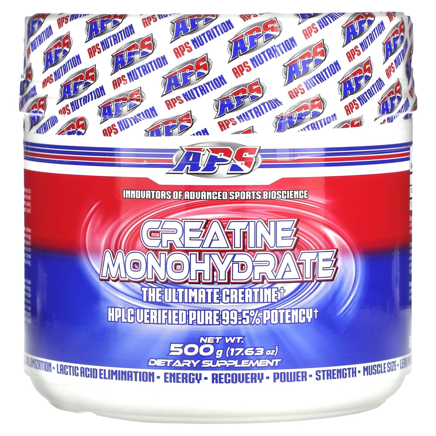 APS Pure Creatine Monohydrate 500g – Creapure, No Loading