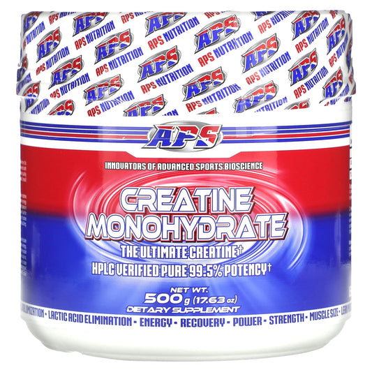 APS Pure Creatine Monohydrate 500g – Creapure, No Loading BritishVita | Premium UK Vitamins & Wellness Supplements