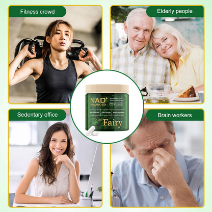 APU.FAIRY NAD Supplement - Liposomal NAD+ with Nicotinamide Riboside | Energy, Anti-Aging & Cellular Support | 120 Capsules