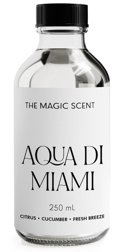 The Magic Scent Aqua di Miami Diffuser Oil – Hotel & Home Luxury Scents (8.5 fl oz / 250 mL)