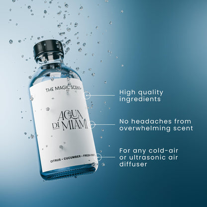 The Magic Scent Aqua di Miami Diffuser Oil – Hotel & Home Luxury Scents (8.5 fl oz / 250 mL)