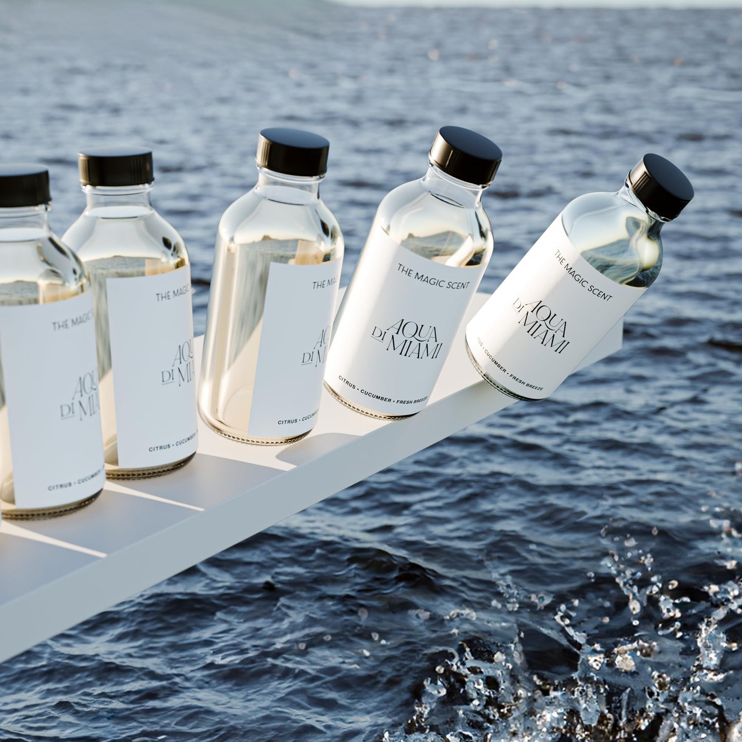 The Magic Scent Aqua di Miami Diffuser Oil – Luxury Hotel & Home Scents | 16.9 fl oz (500 mL)