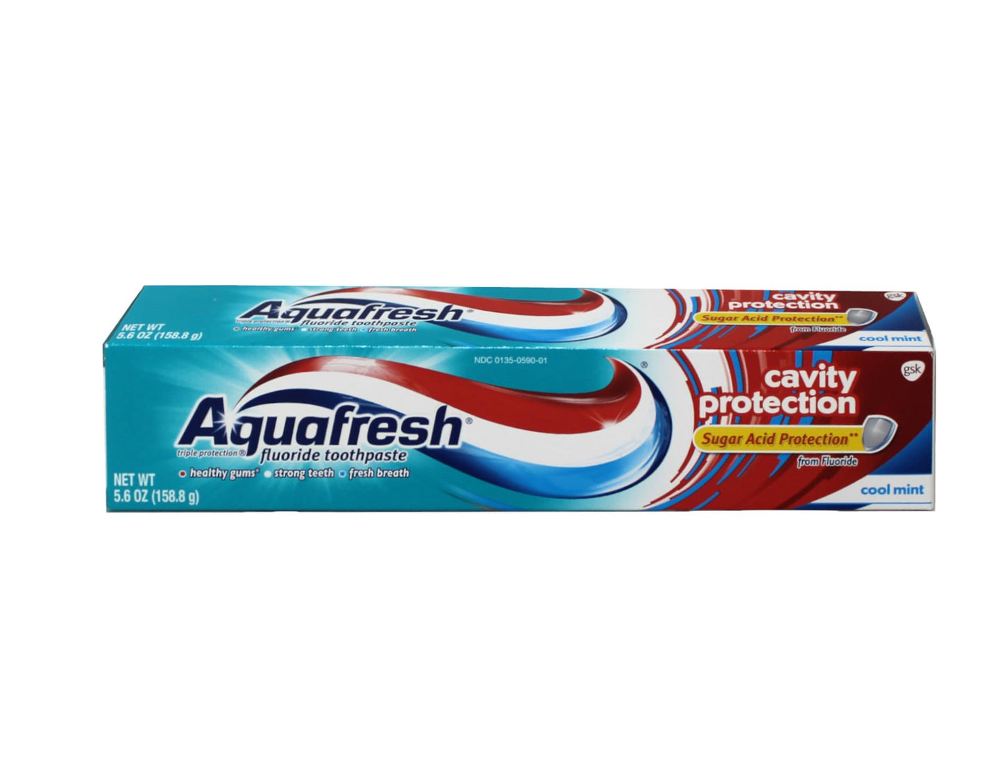 Aquafresh Cavity Protection Toothpaste Cool Mint 5.6 oz Pack of 6