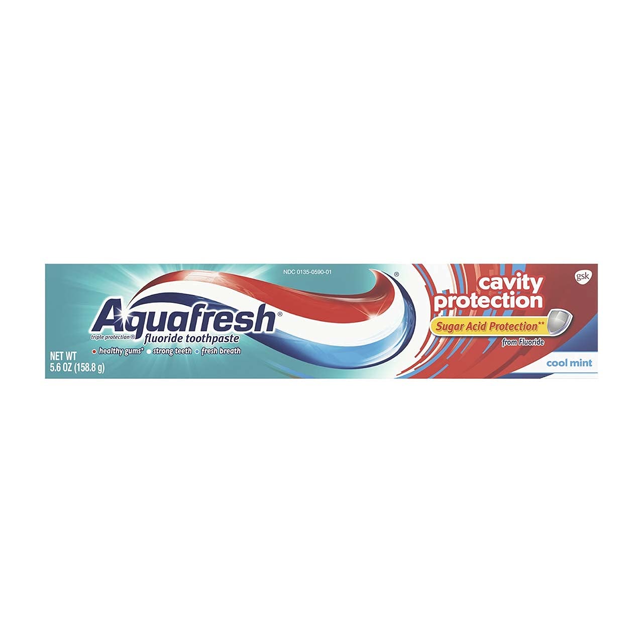 Aquafresh Cavity Protection Toothpaste – Cool Mint, 5.6 oz (10 Pack)