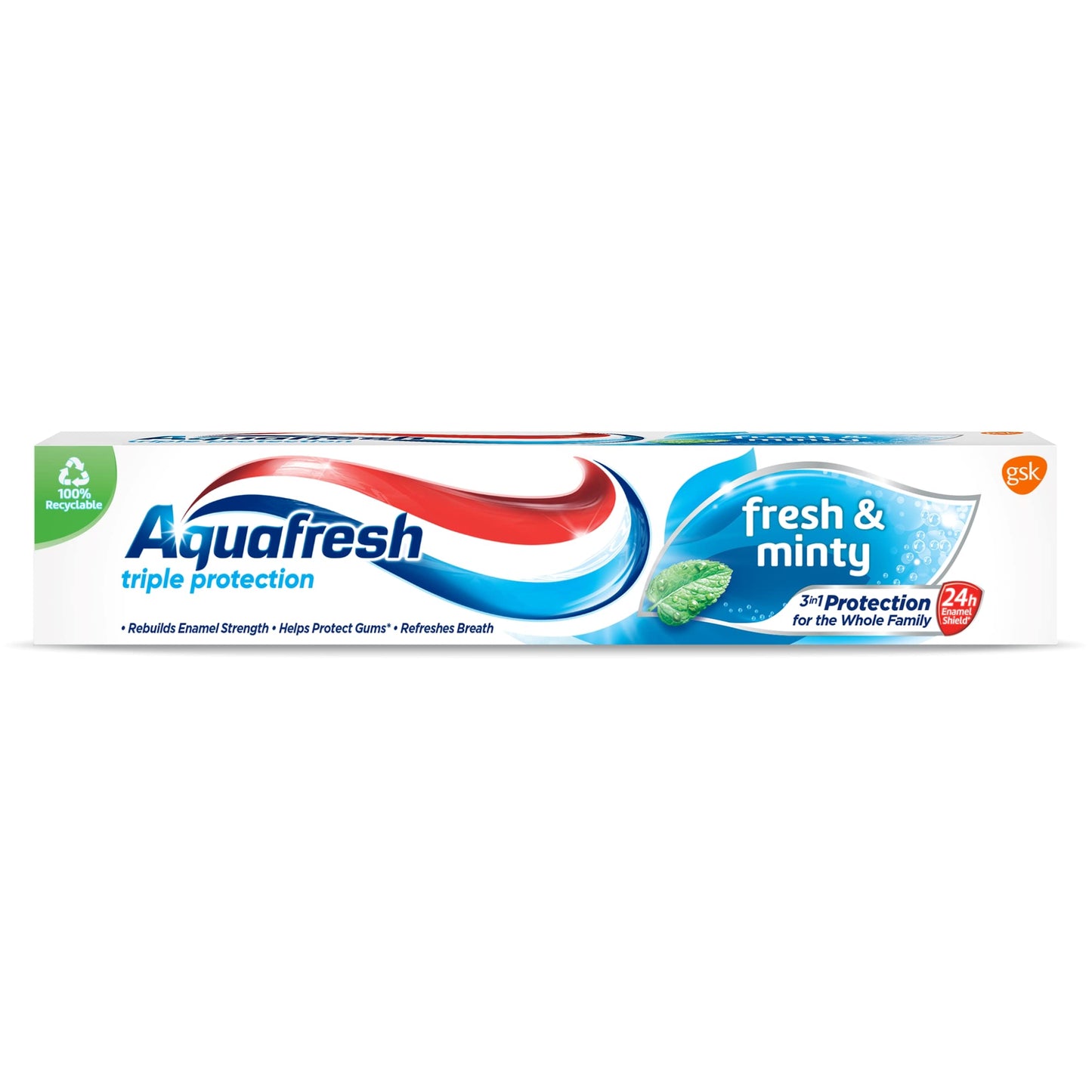 Aquafresh Triple Protection Fresh & Minty Toothpaste - 3-in-1 Protection