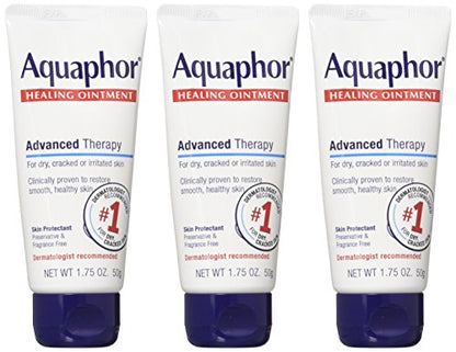Aquaphor Healing Skin Ointment Advanced Therapy – 3 Pack, 1.75 oz Each
