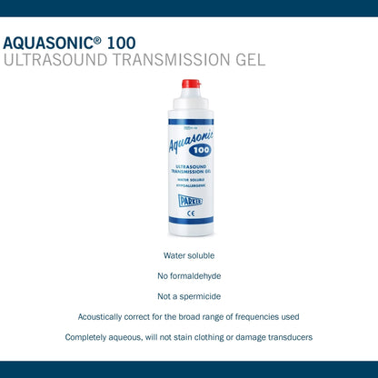 Aquasonic 100 Ultrasound Gel 0.25L Bottle | Parker Laboratories