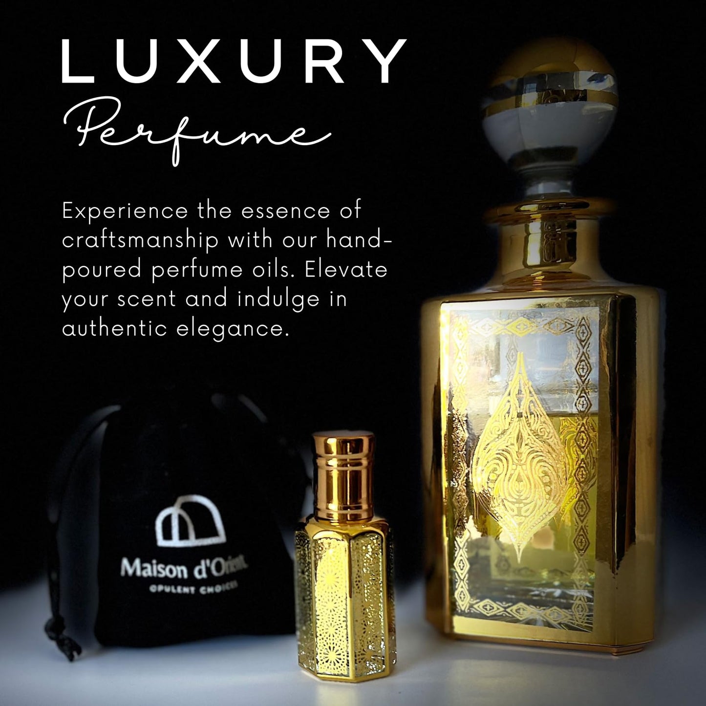 Maison d Orient Egyptian Musk Perfume Oil 12mL – Premium Unisex, Alcohol-Free