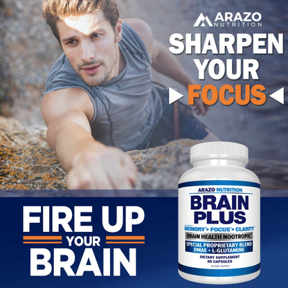 Arazo Nutrition Brain Function Supplement – Memory, Focus & Clarity