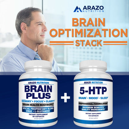 Arazo Nutrition Brain Function Supplement – Memory, Focus & Clarity