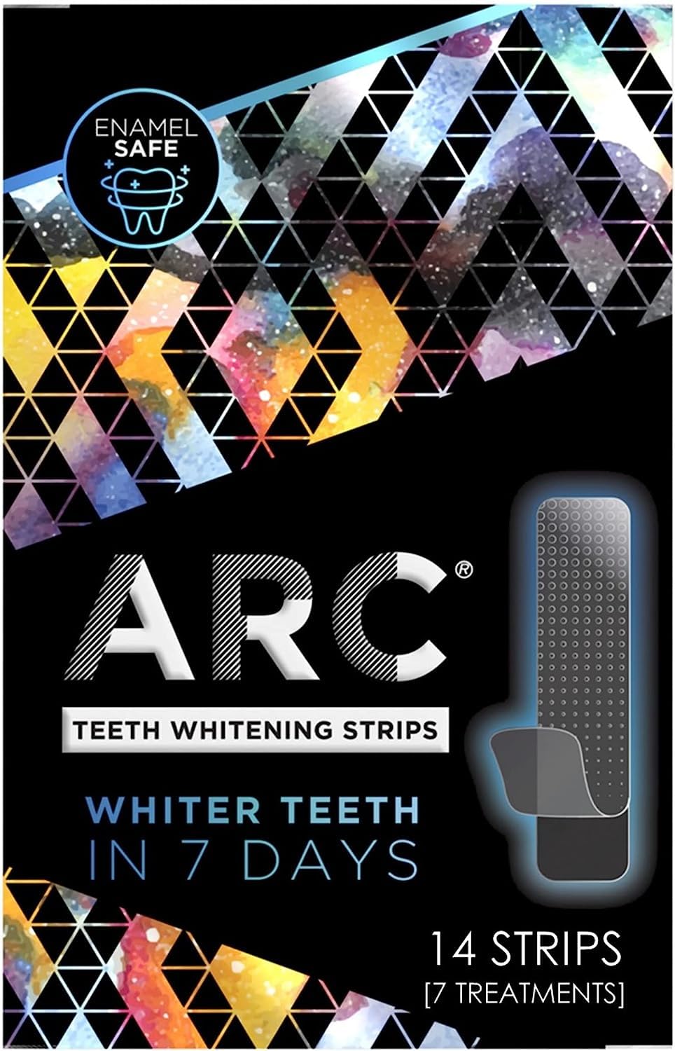 ARC Teeth Whitening Strip Kit – Smile Amplifier (14 Strips, 7 Count Pack)