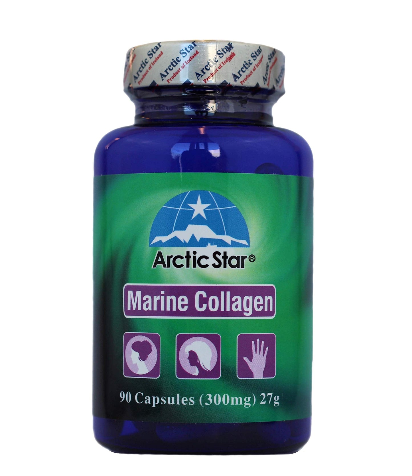Arctic Star Marine Collagen – Hydrolyzed Collagen from Iceland (90 Capsules) for Skin, Hair & Nails