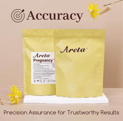 Areta Pregnancy Test Strips: 50-Pack HCG Tests for Early Detection - Highly Accurate & Rapid Results