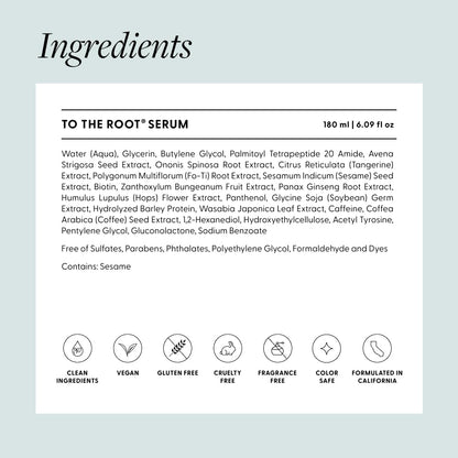 Arey To The Root Hair Serum | Slow Grey Hair & Pigment Preservation (3–6 Months) | Vegan, Oil-Free