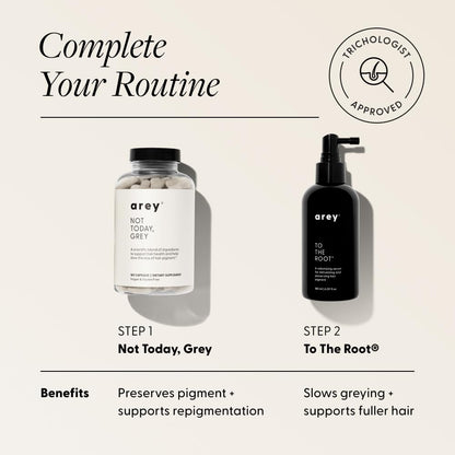 Arey To The Root Hair Serum | Slow Grey Hair & Pigment Preservation (3–6 Months) | Vegan, Oil-Free