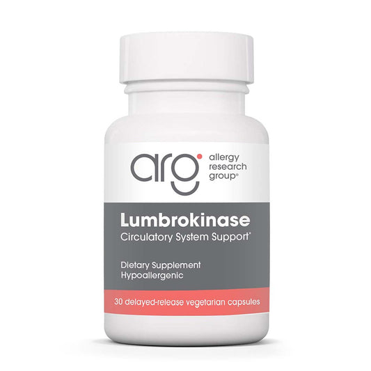 ARG Lumbrokinase Circulatory System Support – Delayed-Release Enzyme Supplement | Allergy Research Group BritishVita | Premium UK Vitamins & Wellness Supplements