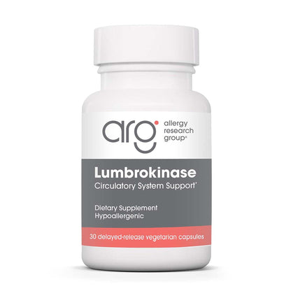 ARG Lumbrokinase Circulatory System Support – Delayed-Release Enzyme Supplement | Allergy Research Group BritishVita | Premium UK Vitamins & Wellness Supplements