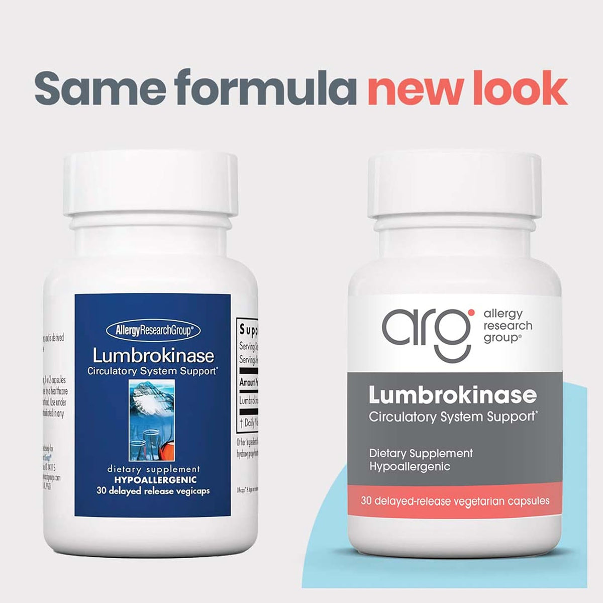 ARG Lumbrokinase Circulatory System Support – Delayed-Release Enzyme Supplement | Allergy Research Group BritishVita | Premium UK Vitamins & Wellness Supplements