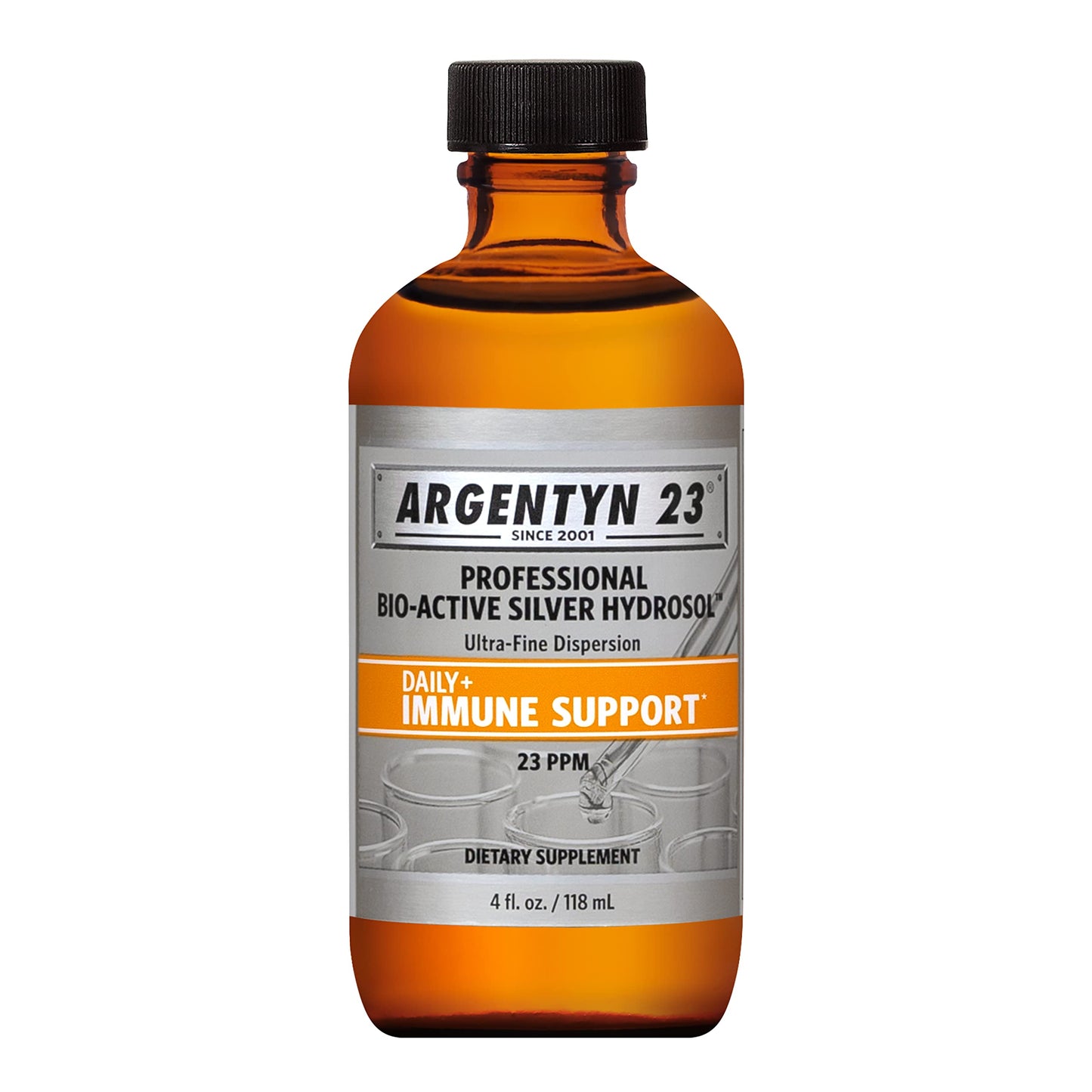 Argentyn 23 Pro Bio-Active Silver Hydrosol – Immune Support, 23ppm, 4oz Twist-Top