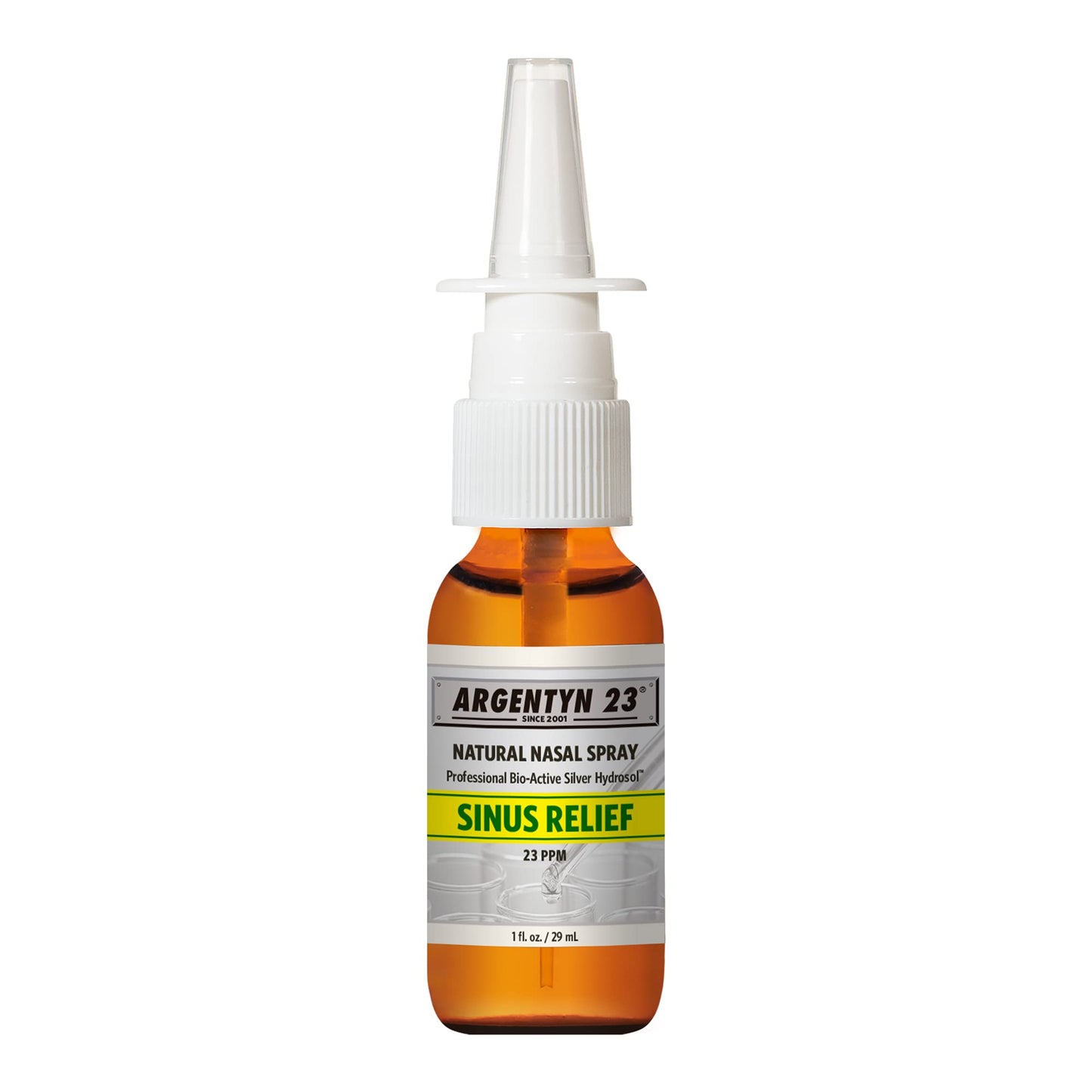 Argentyn 23 Sinus Relief - Colloidal Silver Nasal Spray, 23 ppm, 1 fl oz