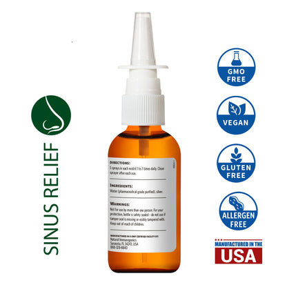Argentyn 23 Sinus Support Nasal Spray - 23 ppm Colloidal Silver, 2 oz