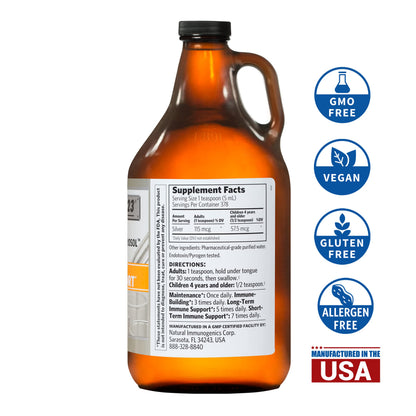 Argentyn 23 Professional Immune Support – Bio-Active Silver Hydrosol, 23 ppm, 64 fl oz