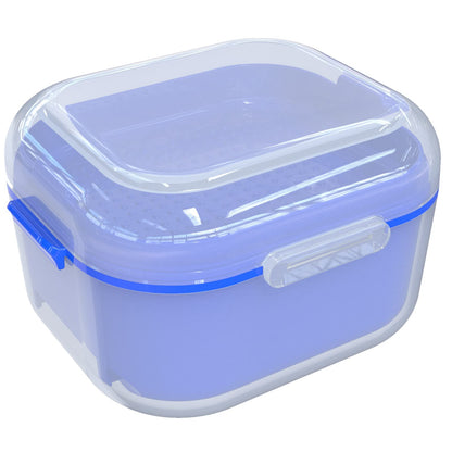 ARGOMAX Denture Case - Soaking Cup for Dentures, Retainers & Clear Braces