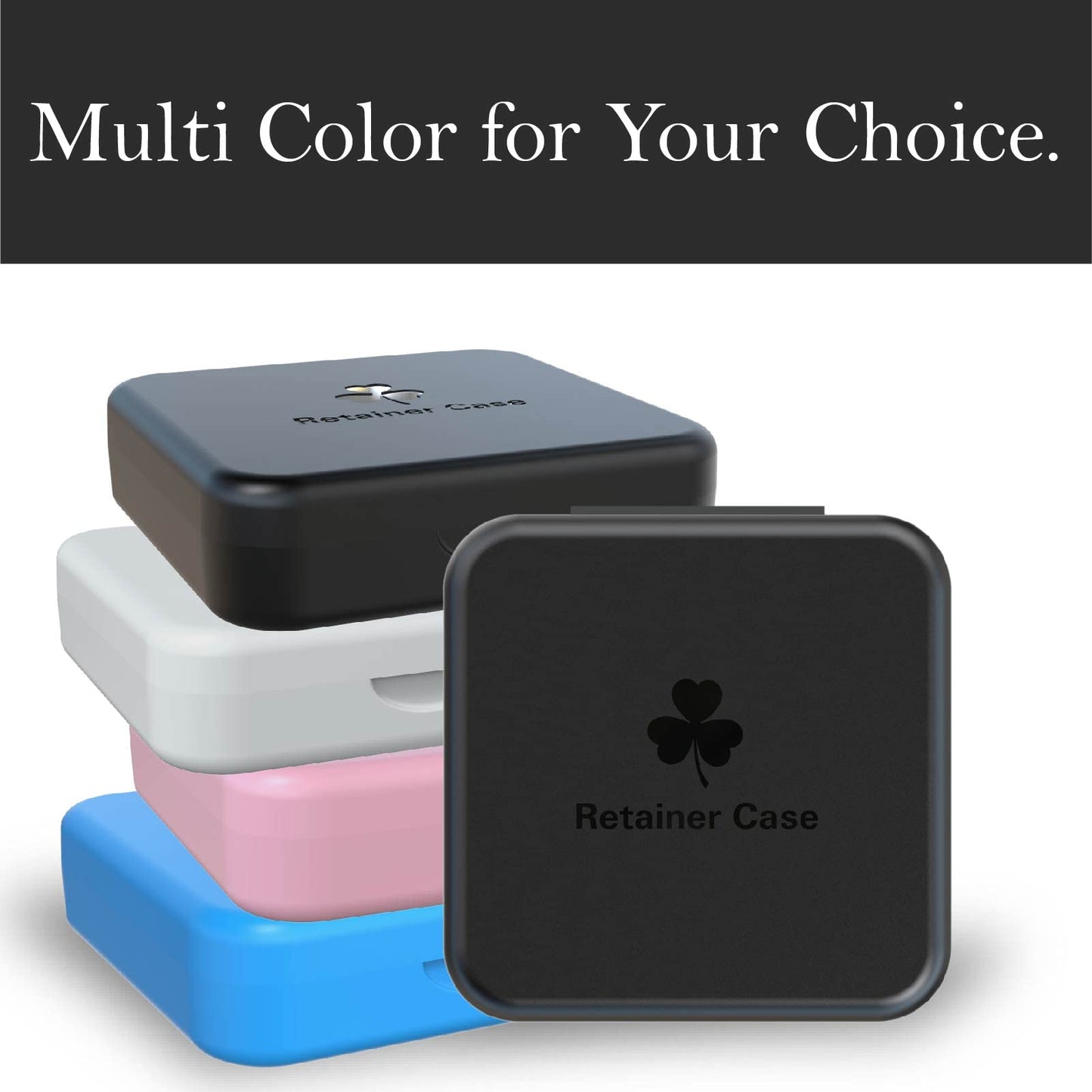 ARGOMAX Retainer Case – Aligners Box for Invisalign Braces Box (1 Piece, Black)