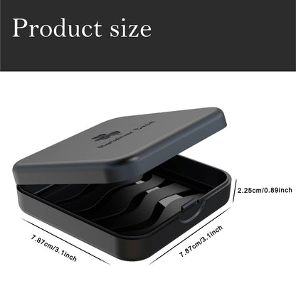 ARGOMAX Retainer Case – Aligners Box for Invisalign Braces Box (1 Piece, Black)
