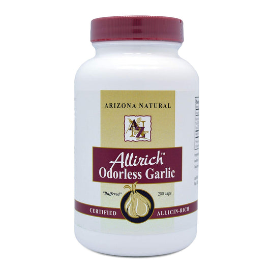 Arizona Natural Allirich Odorless Garlic Soft-Gels – Allicin-Rich BritishVita | Premium UK Vitamins & Wellness Supplements