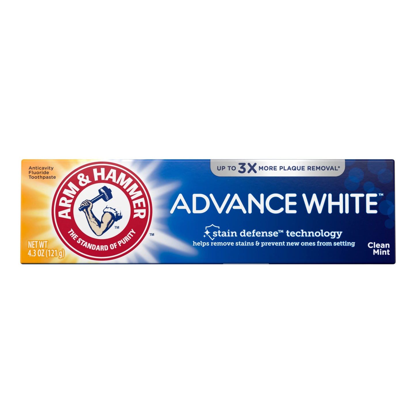 ARM & HAMMER Advance White Extreme Whitening Toothpaste – 4.3 oz (Pack of 6) | Baking Soda & Peroxide Whitening
