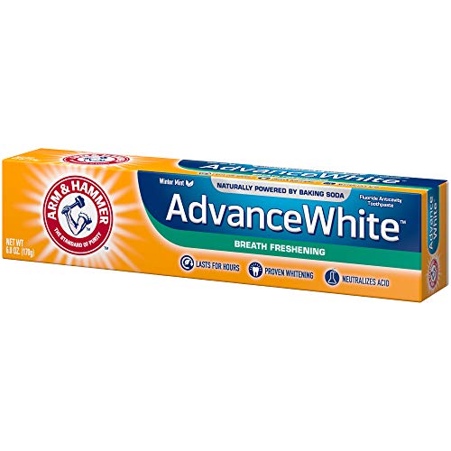 Arm & Hammer Advanced White Breath Freshening Toothpaste – Winter Mint, 6 oz | Fluoride Toothpaste