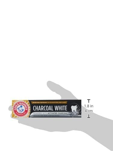 Arm & Hammer Charcoal White Toothpaste, 75ml | Deep Clean & Enamel Strength