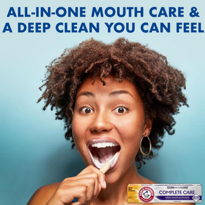 ARM & HAMMER Complete Care Toothpaste - Whole Mouth Protection 6 Pack, Fresh Mint, Travel Size 0.9 oz