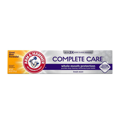 ARM & HAMMER Complete Care Fluoride Toothpaste – Fresh Mint 6 oz (Pack of 12)