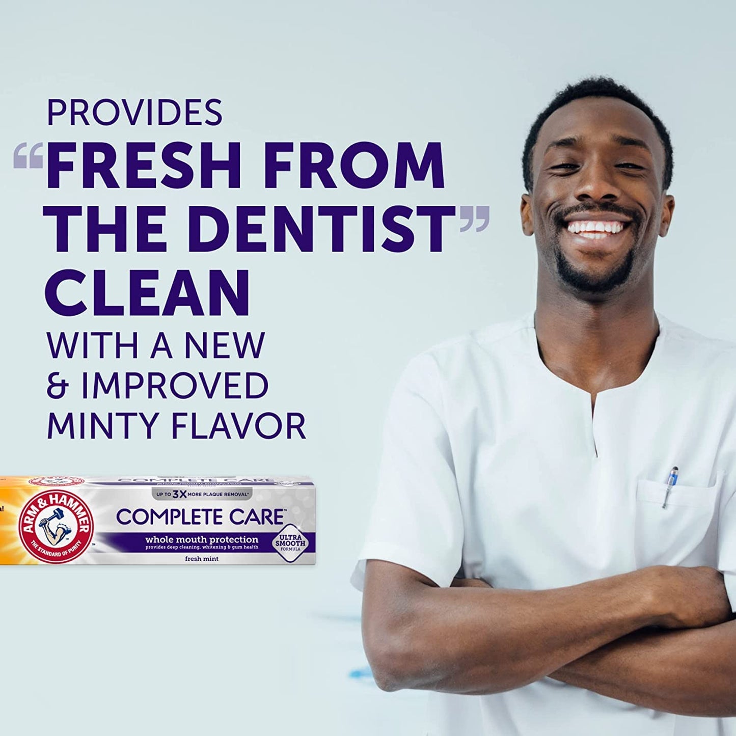 ARM & HAMMER Complete Care Fluoride Toothpaste – Fresh Mint 6 oz (Pack of 12)