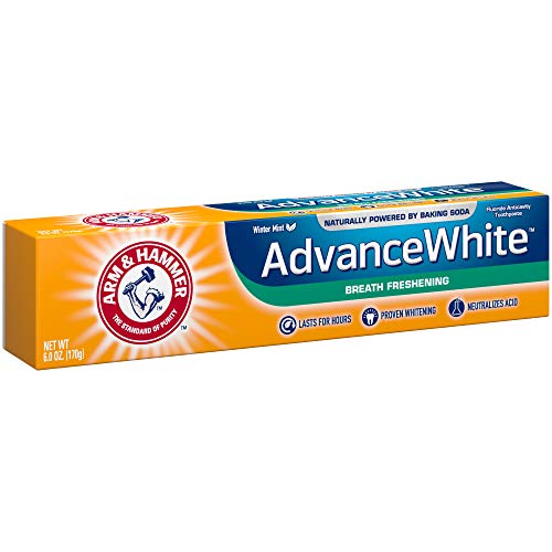 Arm & Hammer Advanced White Breath Freshening Toothpaste – Winter Mint, 6 oz | Fluoride Toothpaste