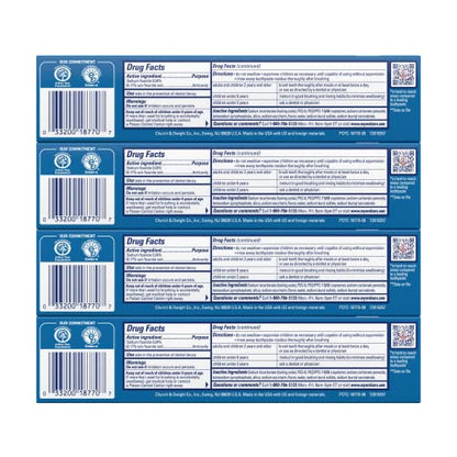 ARM & HAMMER Peroxicare Toothpaste for Gum Health – Baking Soda, Clean Mint, 6 oz, 4-Pack
