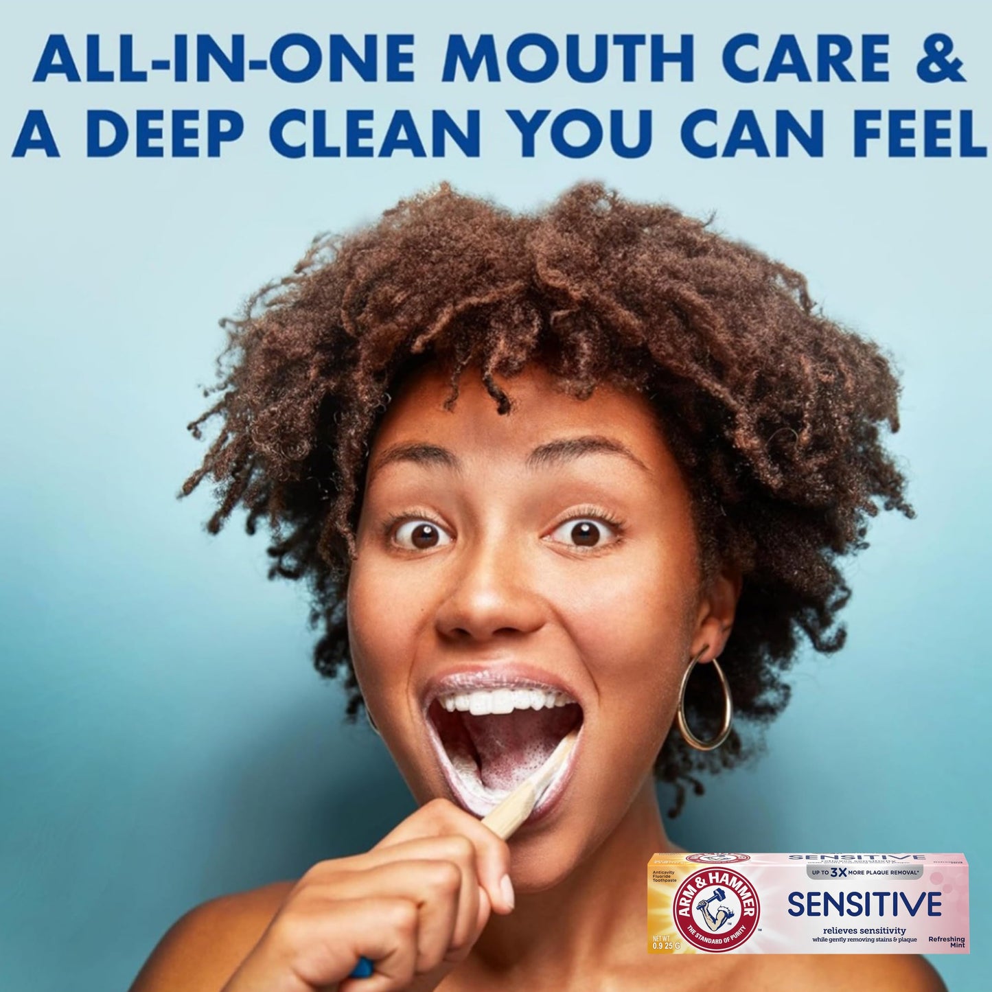 ARM & HAMMER Sensitive Teeth & Gums Toothpaste – 6 Pack, Mint, 0.9 oz Tubes