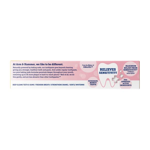 ARM & HAMMER Sensitive Teeth & Gums Toothpaste – 4.5 oz, Pack of 2