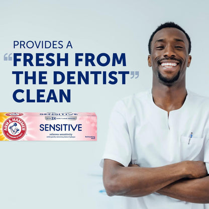 ARM & HAMMER Sensitive Teeth & Gums Toothpaste – 6 Pack, Mint, 0.9 oz Tubes