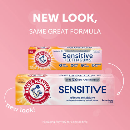 Arm & Hammer Sensitive Toothpaste - Refreshing Mint (12-Pack, 4.5 oz)
