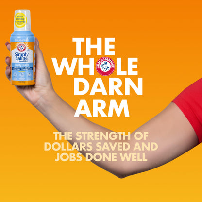 ARM & HAMMER Simply Saline Daily Care Nasal Mist 4.5oz – Instant Congestion Relief & Gentle Nasal Moisture