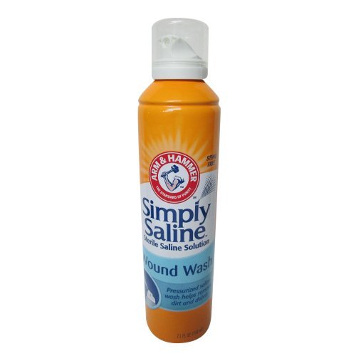 Arm & Hammer Simply Saline Wound Wash 7.4 oz Spray Can – 4 Pack
